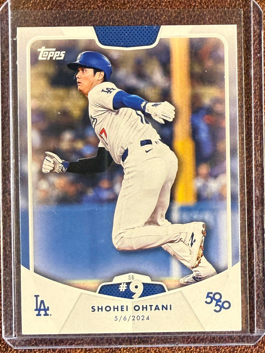 Shohei Ohtani - 2024 Topps 50/50 - SB #9 Base - Dodgers