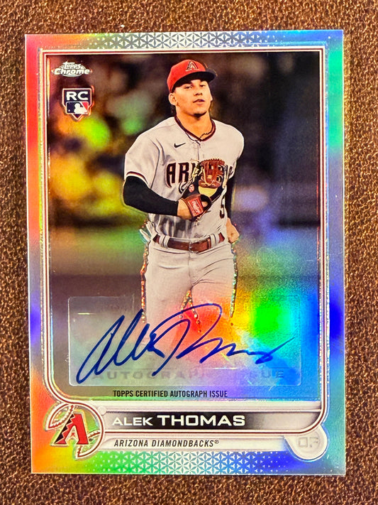 Alek Thomas - 2022 Topps Chrome - ROOKIE AUTO - Diamondbacks