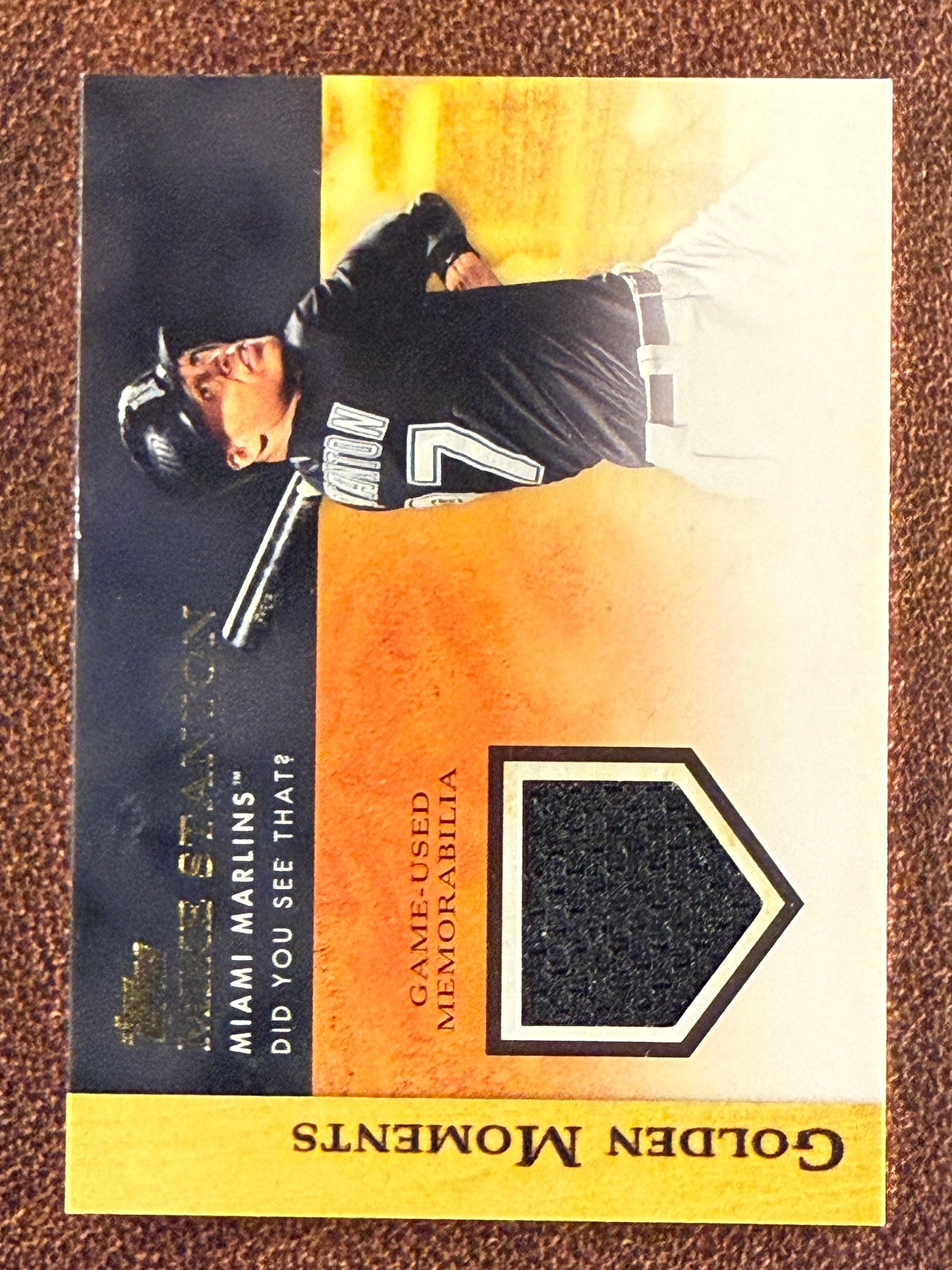 Mike Stanton - 2012 Topps - Golden Moments RELIC - Marlins