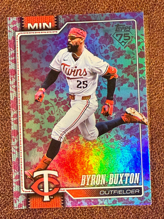 Byron Buxton - 2026 Topps Series 1 - Holiday Flowers /50 - Twins