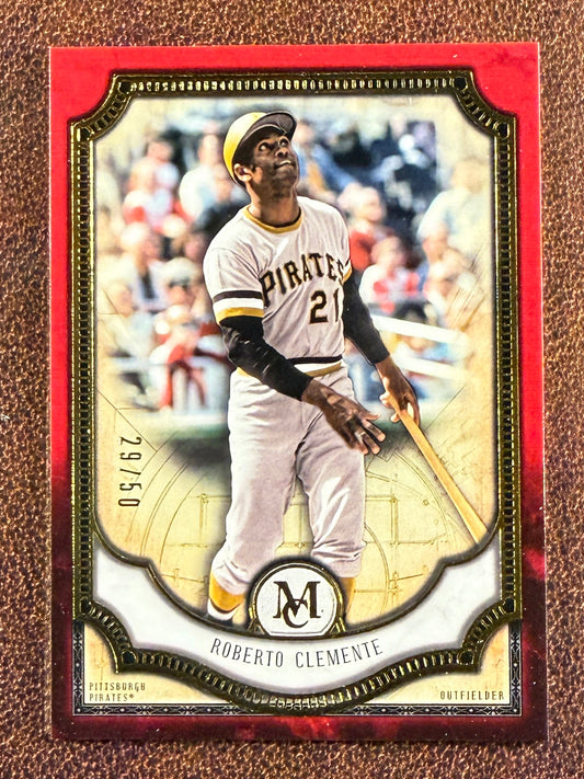 Roberto Clemente - 2018 Topps Museum Collection - RUBY /50 - Pirates