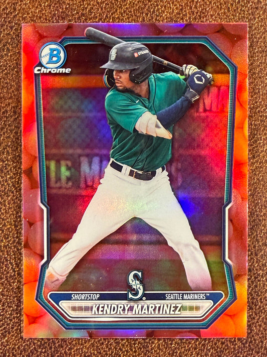 Kendry Martinez - 2026 Bowman Chrome - Bubble Gum Refractor (Snack Pack) - Mariners