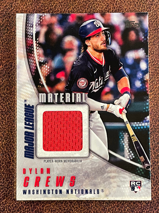 Dylan Crews - 2026 Topps Series 2 - Major League Material RELIC - Nationals