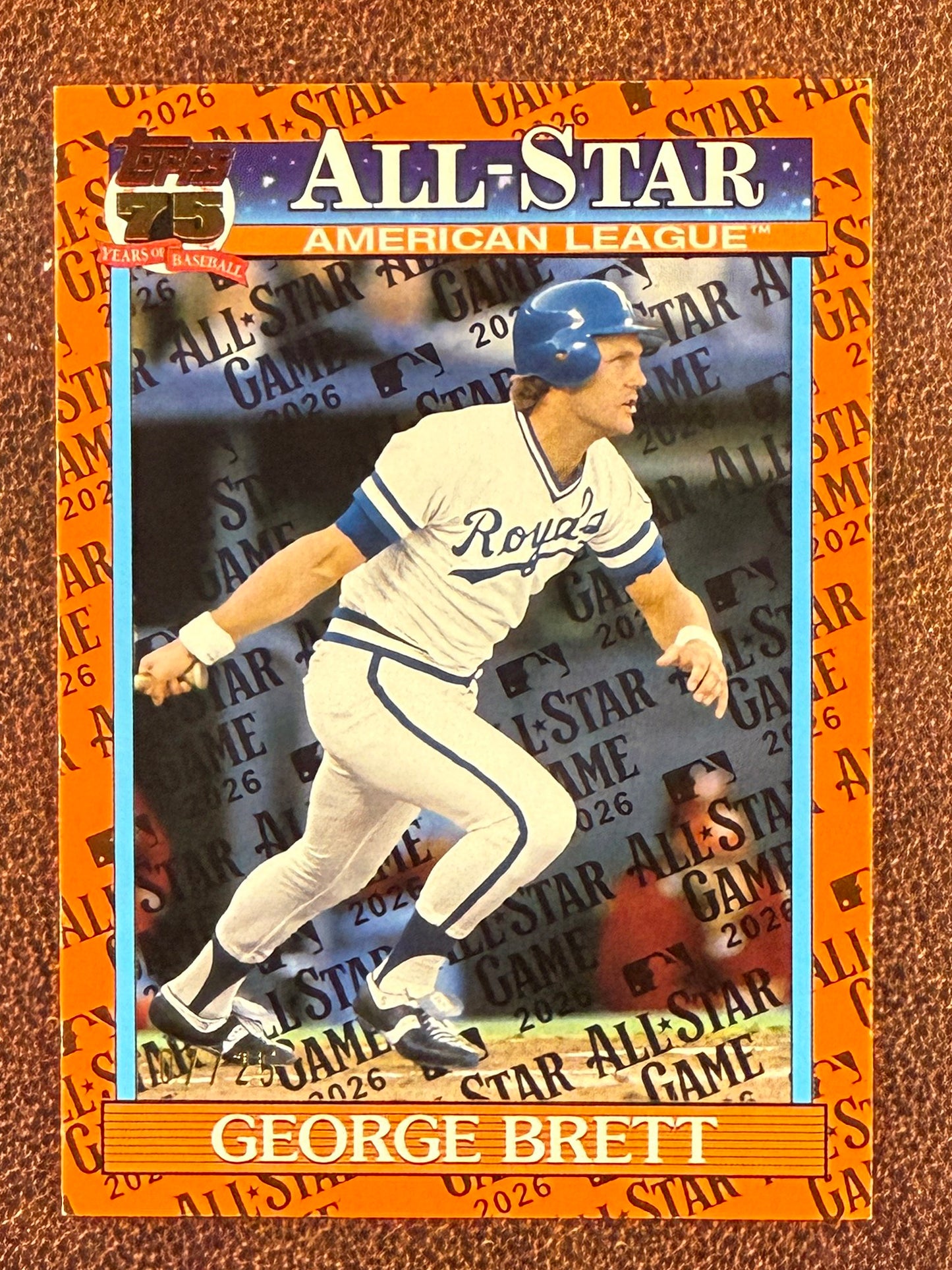 George Brett - 2026 Topps Series 2 - ORANGE 1991 All Star Game /25 - Royals