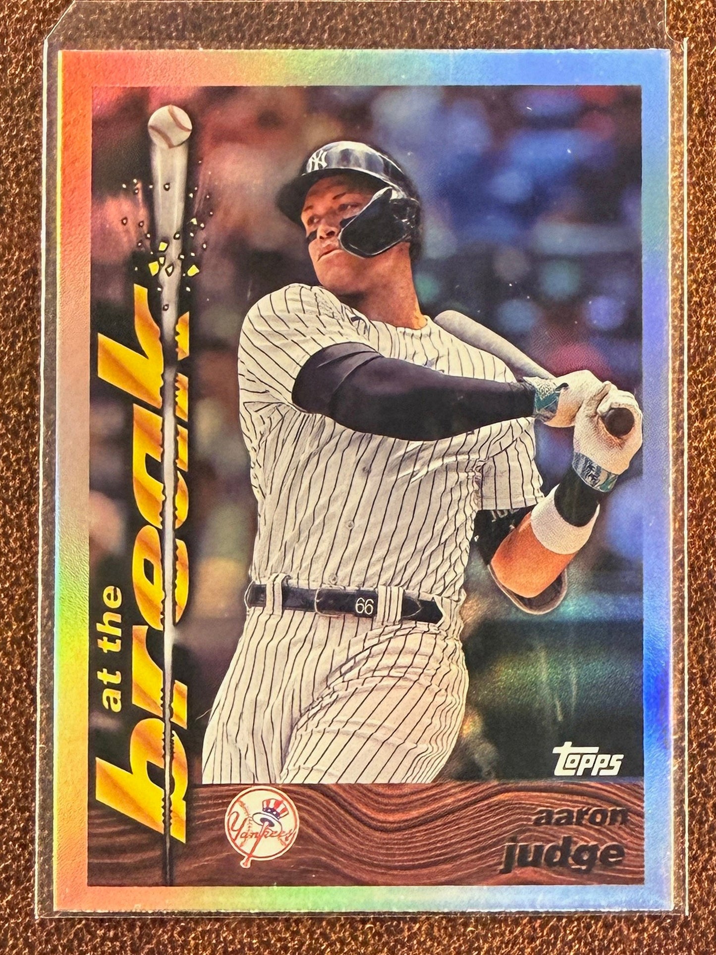 Aaron Judge - 2024 Topps Archives - At The Break Rainbow Foil - Yankees