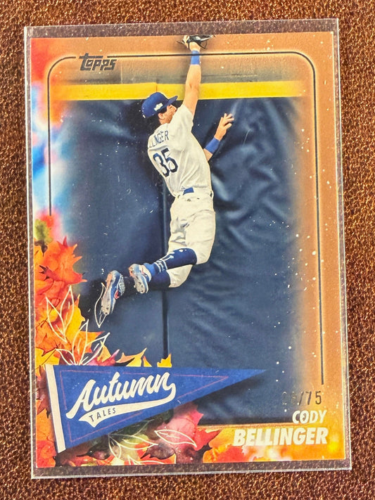 Cody Bellinger - 2024 Topps Update - Autumn Tales GOLD /75 - Dodgers