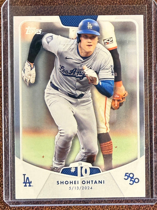 Shohei Ohtani - 2024 Topps 50/50 - SB #10 Base - Dodgers