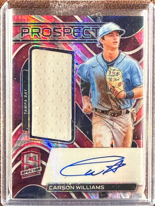 Carson Williams - 2022 Panini Spectra - Patch AUTO /49 - Rays