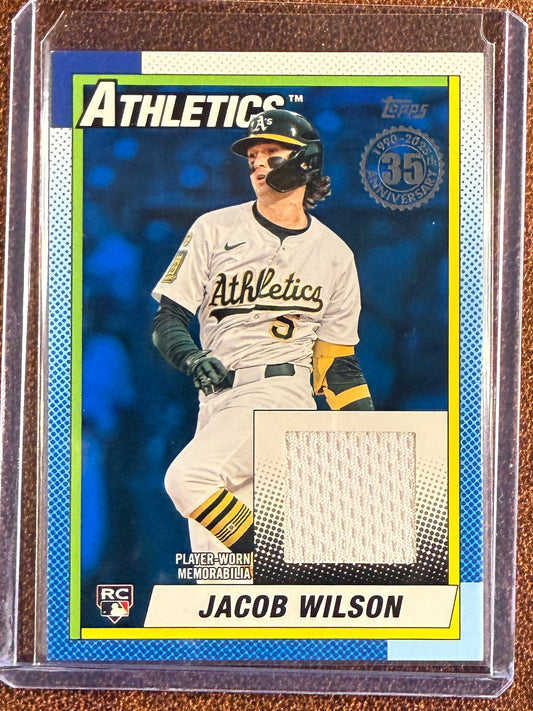 Jacob Wilson - 2025 Topps Update - BLUE 1990 Relic /150 - Athletics