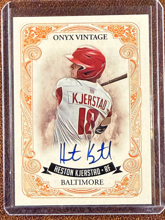 Heston Kjerstad - 2021 Onyx - Vintage AUTO - Orioles