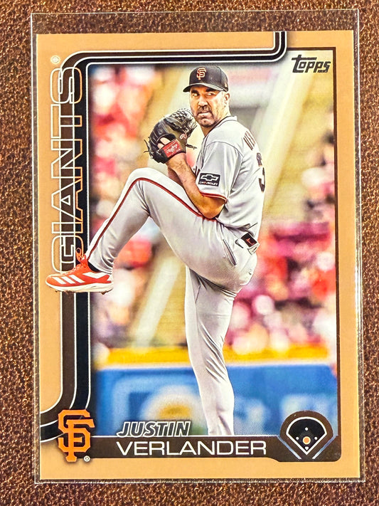 Justin Verlander - 2025 Topps Update - GOLD /2025 - Giants