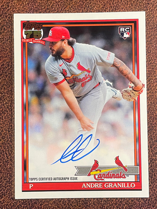 Andre Granillo - 2026 Topps Series 2 - 1991 Rookie Auto - Cardinals