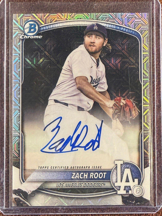 Zach Root - 2025 Bowman Chrome - AUTO - Dodgers