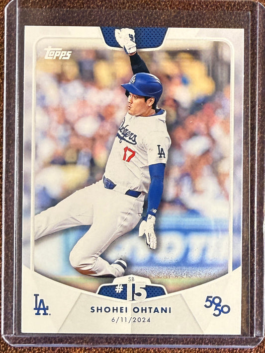 Shohei Ohtani - 2024 Topps 50/50 - SB #15 Base - Dodgers