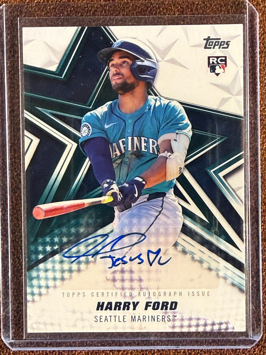 Harry Ford - 2026 Topps Series 1 - Rookie Baseball Stars AUTO (Jesus <3 you) - Mariners