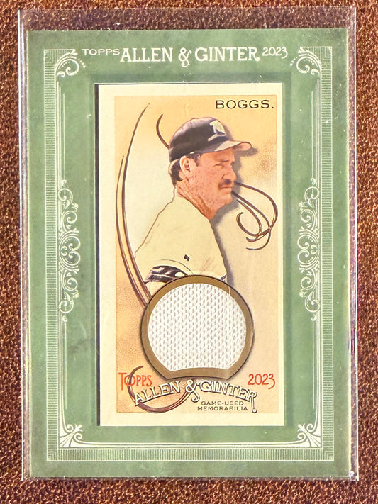 Wade Boggs - 2023 Allen & Ginter - Mini Framed RELIC - Rays