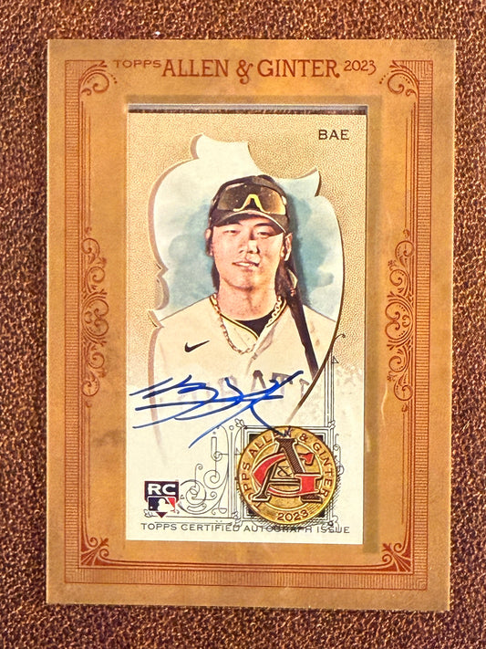 Ji Hwan Bae - 2023 Allen & Ginter - Mini Framed AUTO - Pirates