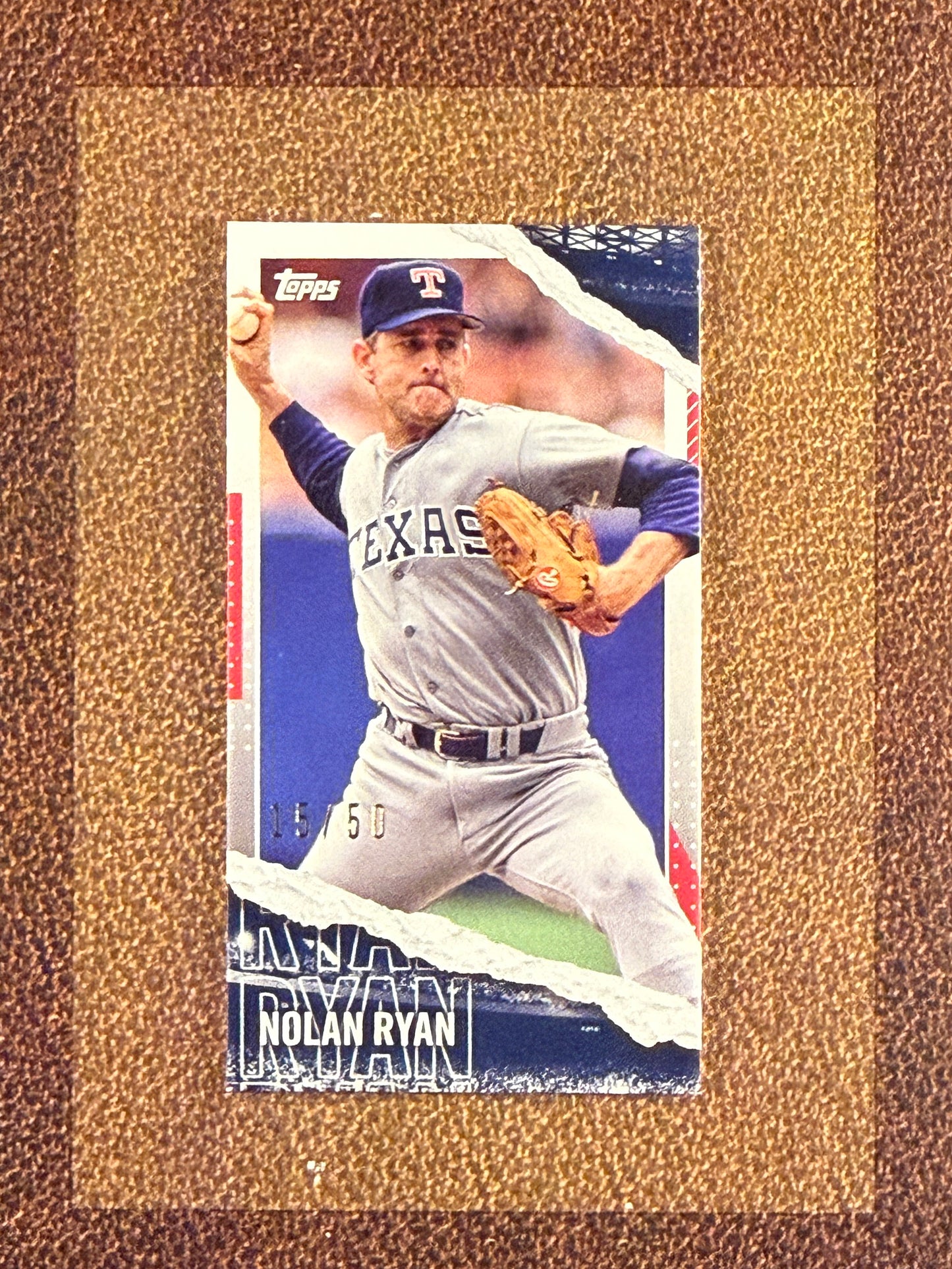 Nolan Ryan - 2020 Topps Rips - Mini Base Card /50 - Rangers