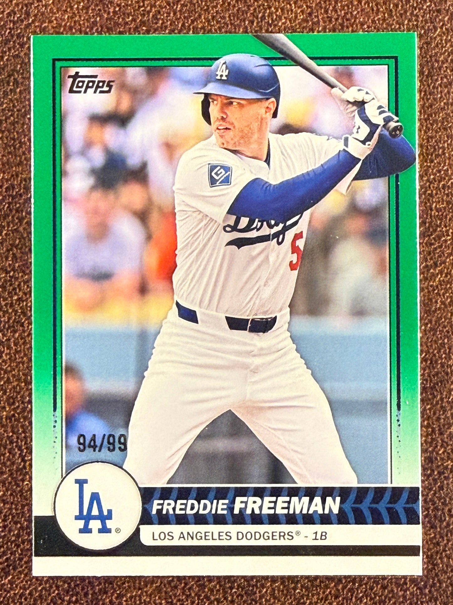 Freddie Freeman - 2026 Topps Flagship - GREEN /99 - Dodgers
