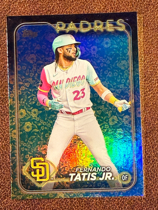 Fernando Tatis Jr. - 2024 Topps Series 1 - Flower Foil /50 - Padres