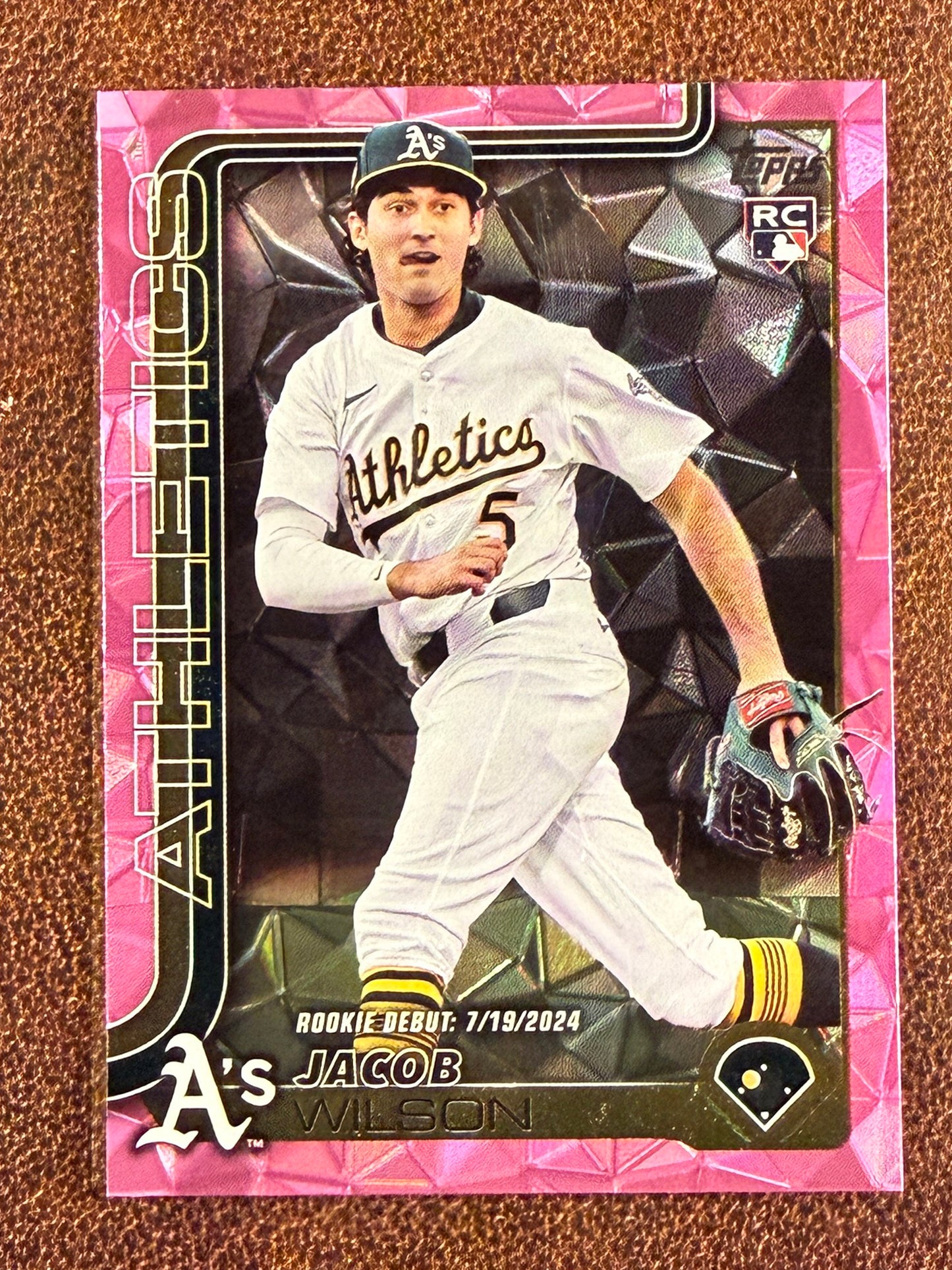 Jacob Wilson - 2025 Topps Update - Rookie PINK Diamante - Athletics