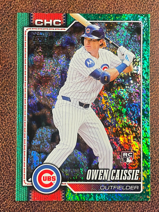 Owen Caissie - 2026 Topps Series 1 - Rookie GREEN Holofoil /99 - Cubs