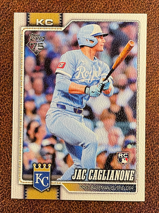 Jac Caglianone - 2026 Topps Series 1 - Rookie Canvas /50 - Royals