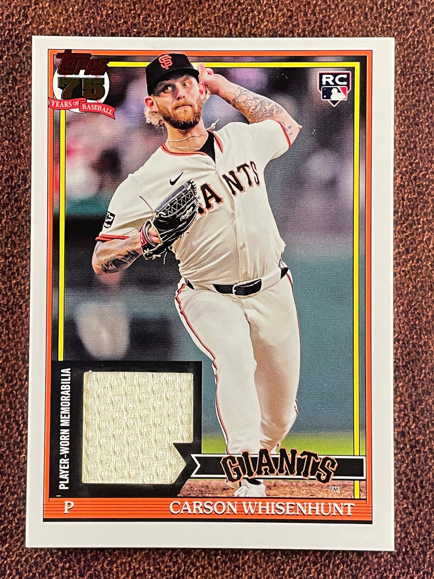 Carson Whisenhunt - 2026 Topps Series 1 - Rookie 1991 RELIC - Giants