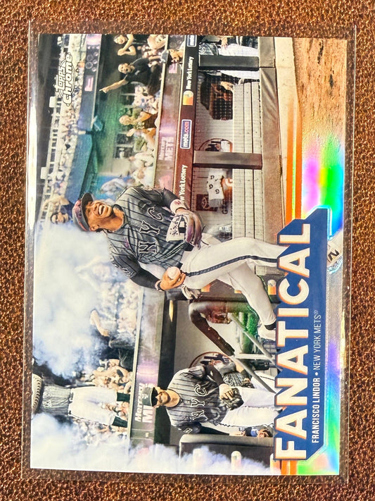 Francisco Lindor - 2025 Topps Chrome - Fanatical - Mets