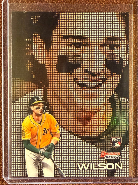 Jacob Wilson - 2025 Bowmans Best - Rookie Pixel Portraits - Athletics