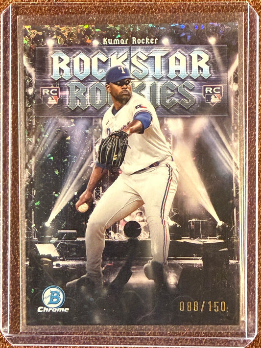 Kumar Rocker - 2025 Bowman - Mini Diamond Refractor /150 - Rangers