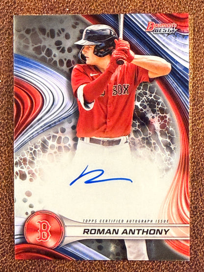Roman Anthony - 2024 Bowmans Best - AUTO - Red Sox