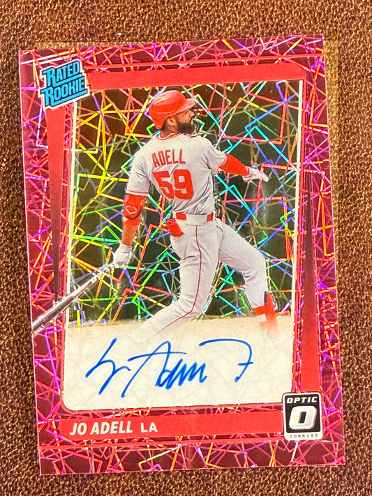 Jo Adell - 2021 Donruss Optic - PINK Velocity AUTO - Angels