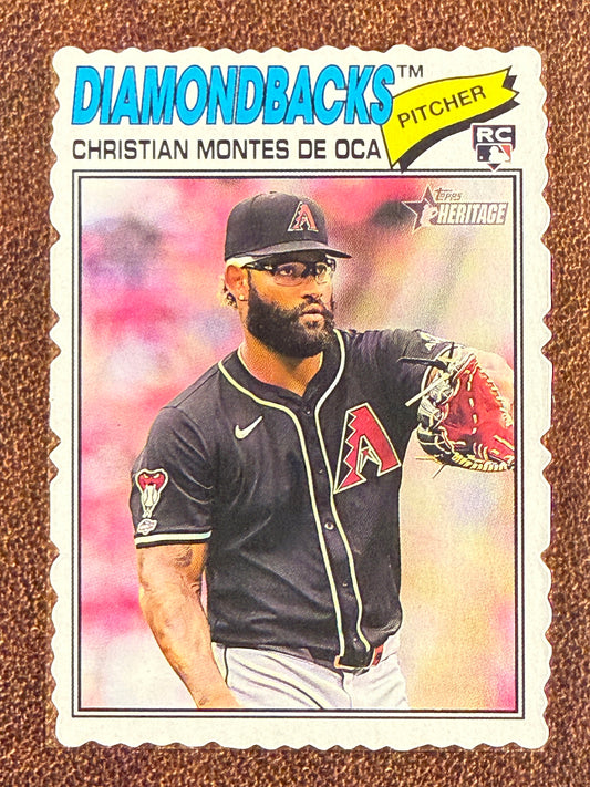 Christian Montes De Oca - 2026 Topps Heritage - Deckle Edge - Diamondbacks