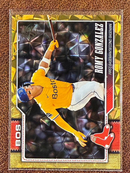 Romy Gonzalez - 2026 Topps Series 1 - GOLD Diamante /50 - Red Sox