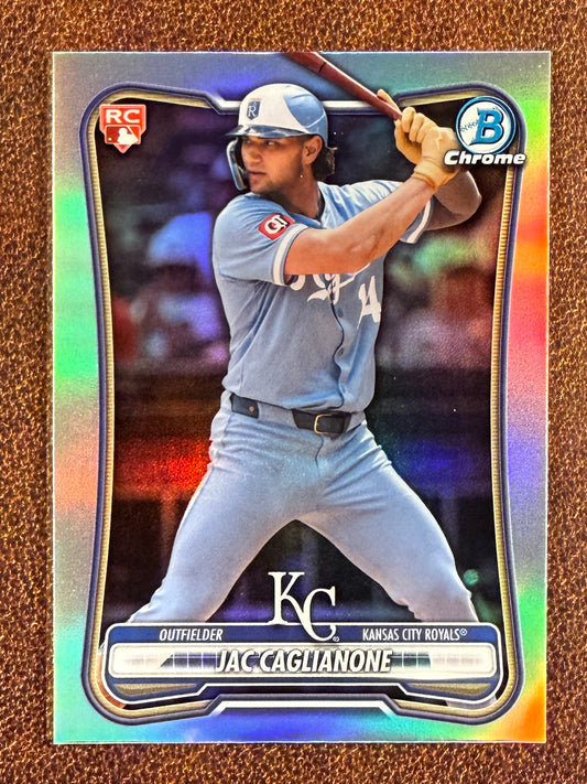 Jac Caglianone - 2026 Bowman Chrome - Red Rookie Redemption - Royals (sold)