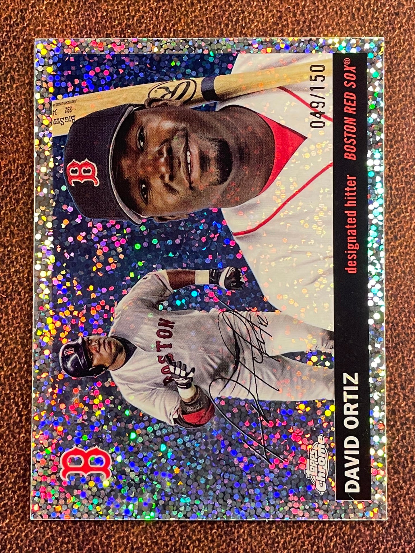 David Ortiz - 2025 Topps Chrome Platinum - SPECKLE Refractor /150 - Red Sox