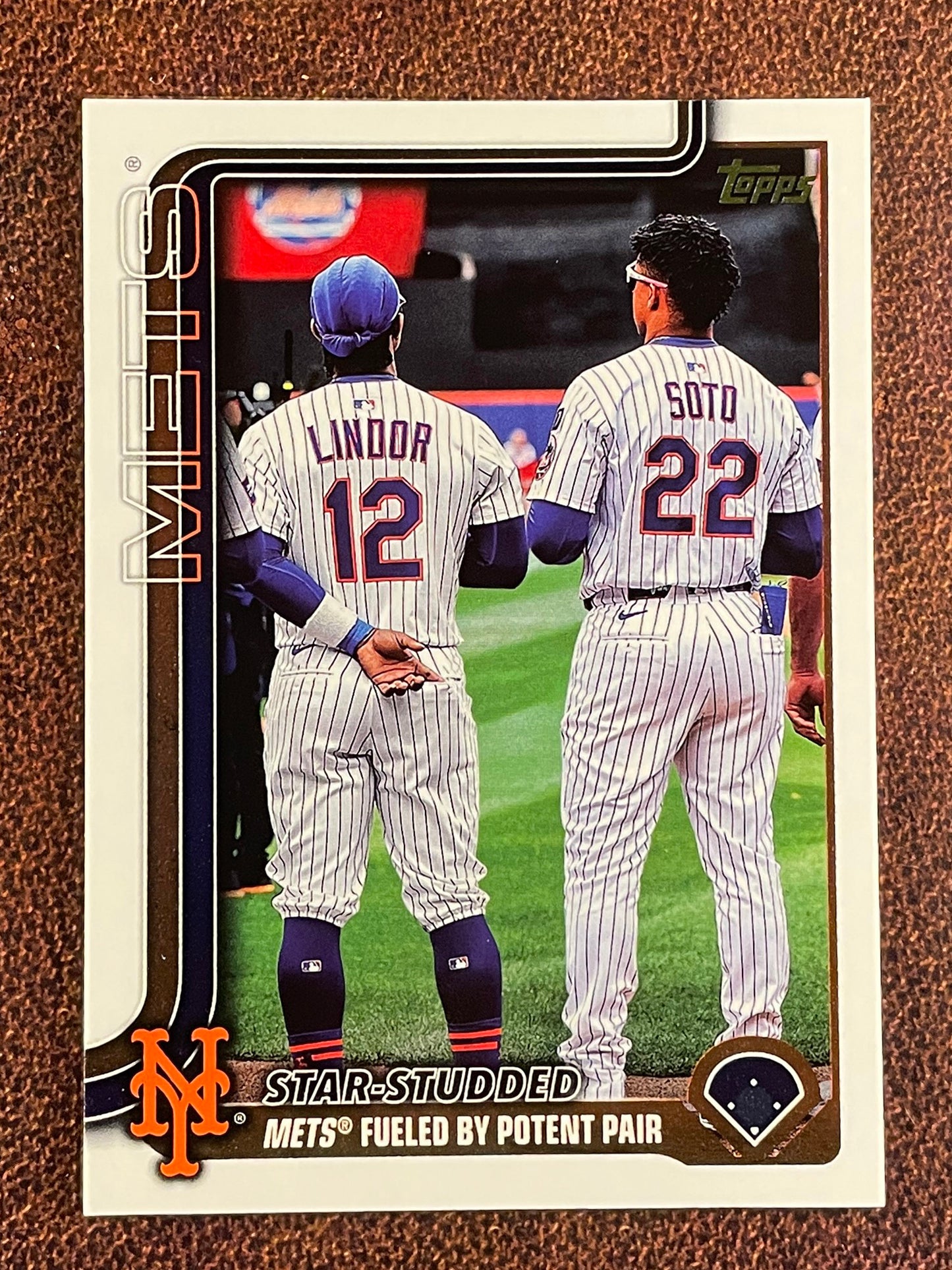 Francisco Lindor / Juan Soto - 2025 Topps Update - Golden Mirror SSP - Mets