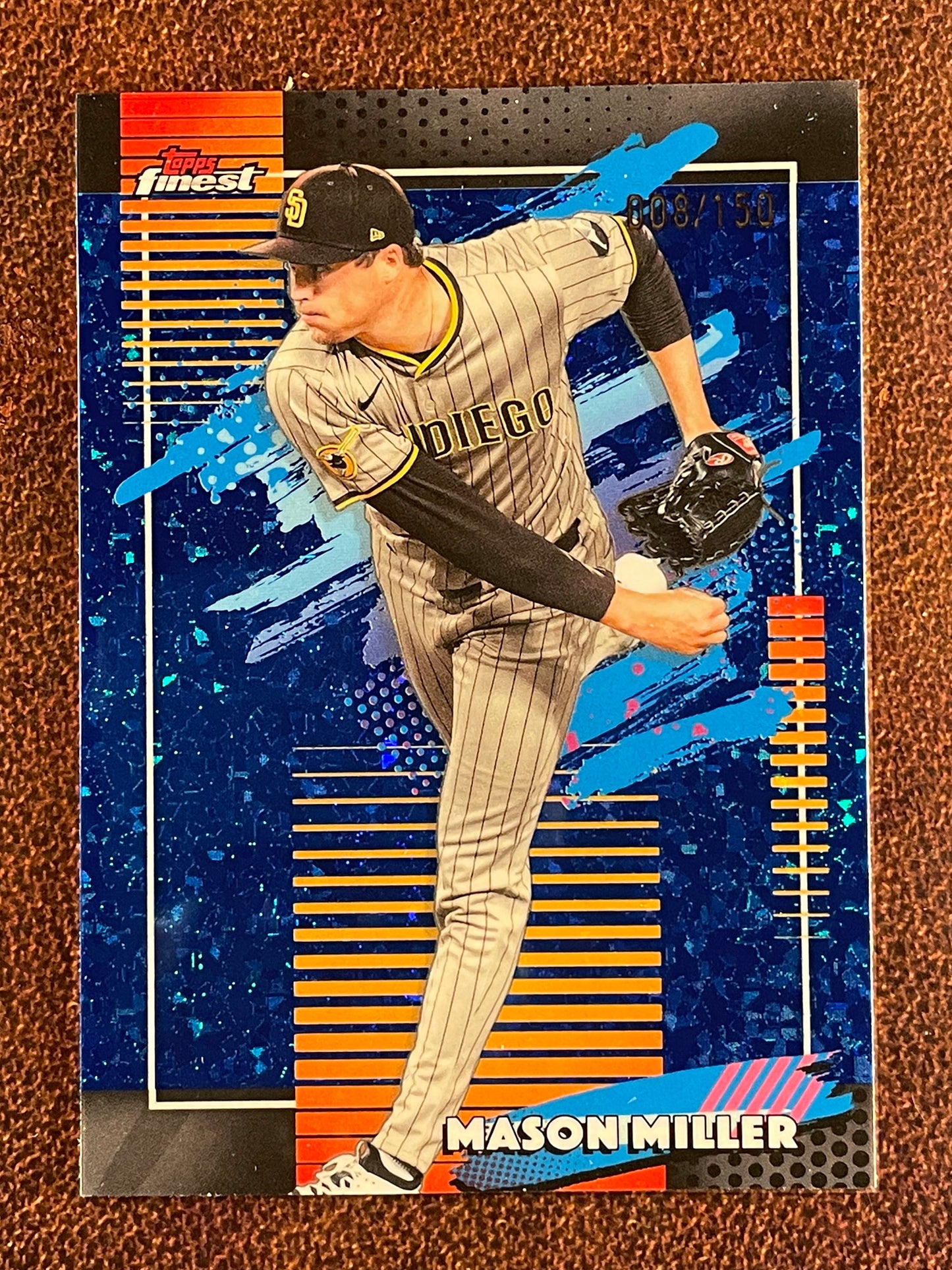 Mason Miller - 2026 Topps Finest - BLUE Mini Diamond /150 - Padres