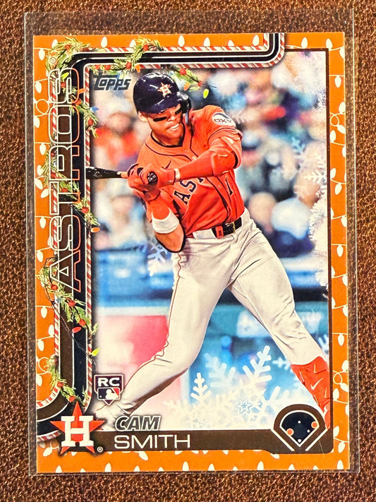 Cam Smith - 2025 Topps Holiday - Rookie GOLD Lights - Astros