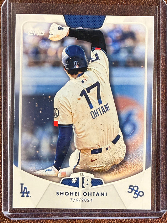 Shohei Ohtani - 2024 Topps 50/50 - SB #18 Base - Dodgers