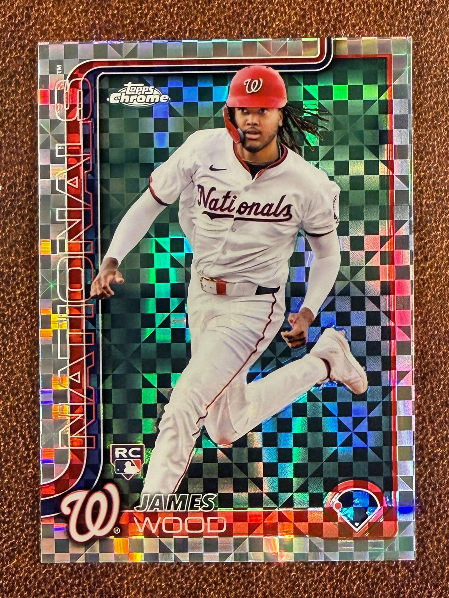 James Wood - 2025 Topps Chrome - Rookie XFractor - Nationals