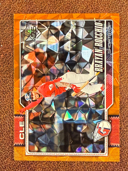 Brayan Rocchio - 2026 Topps Series 2 - ORANGE Diamante /25 - Guardians