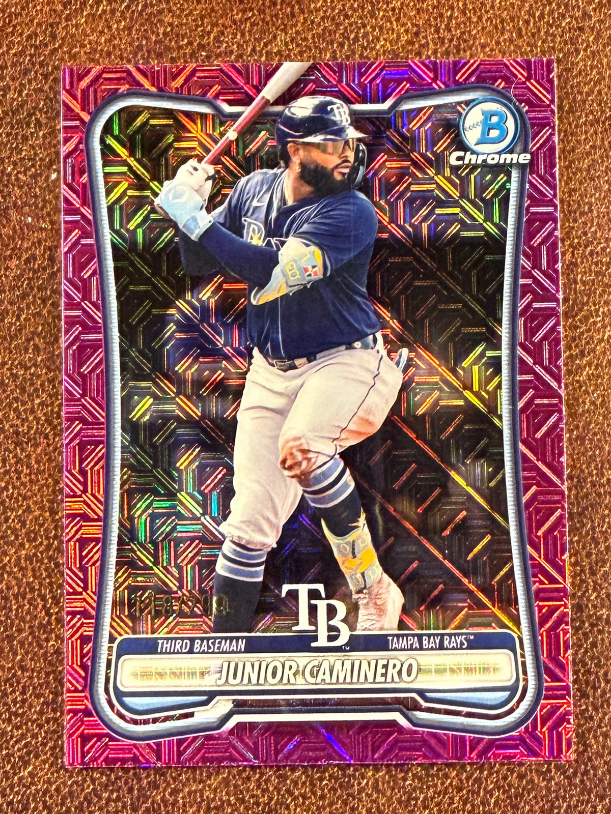 Junior Caminero - 2026 Bowman - FUSCHIA MOJO /299 - Rays