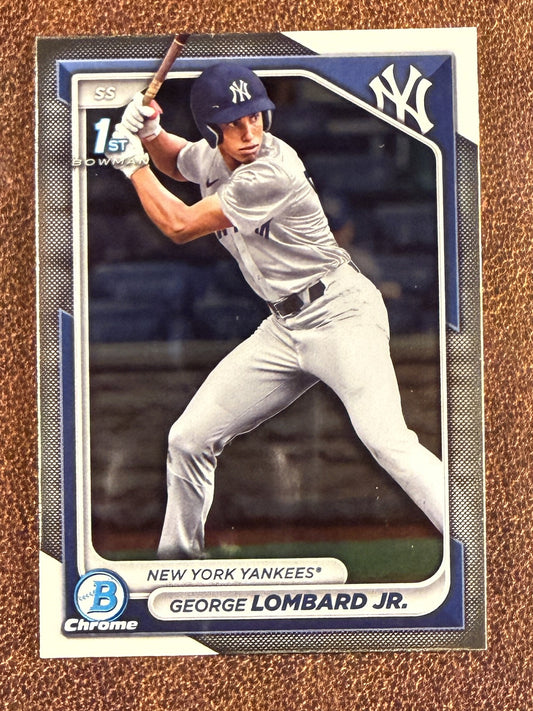 George Lombard Jr. - 2024 Bowman - 1st Bowman Chrome - Yankees