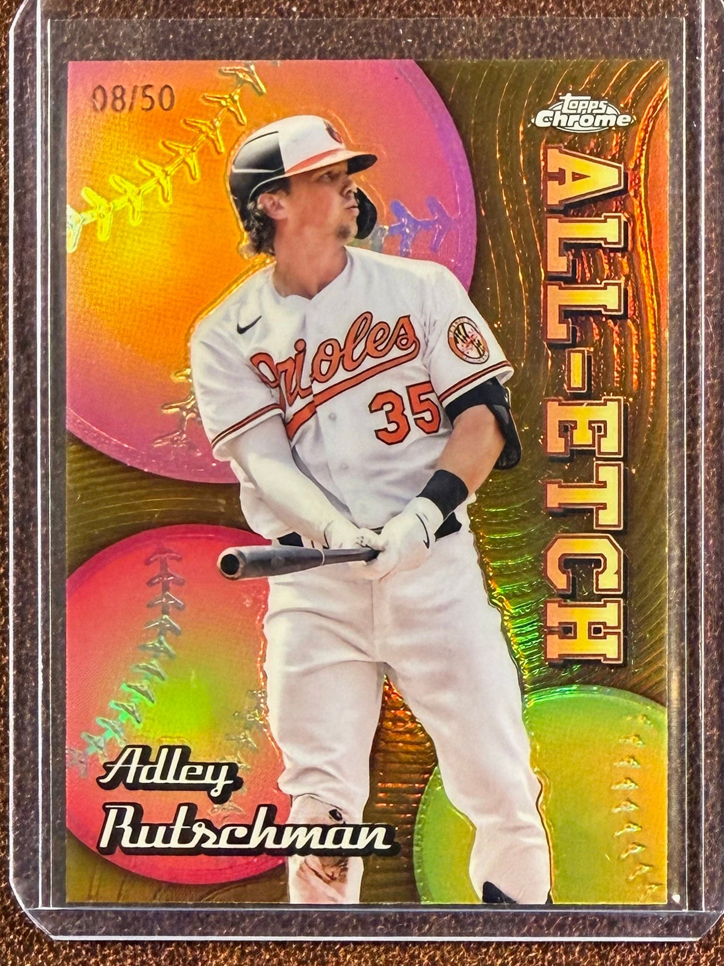 Adley Rutchman - 2024 Topps Chrome - GOLD All Etch /50 - Orioles