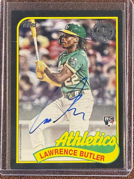 Lawrence Butler - 2024 Topps Series 2 - BLACK AUTO /199 (*Slight Corner Whiting*) - Athletics