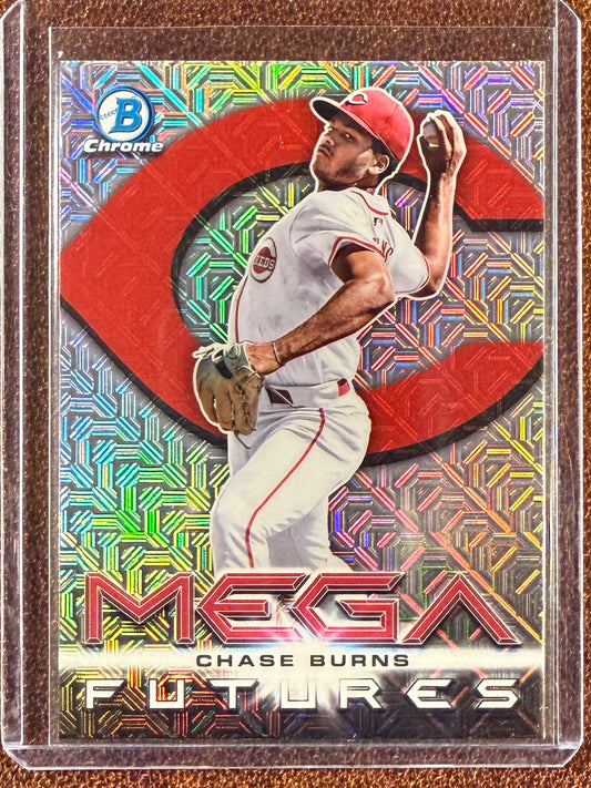 Chase Burns - 2025 Bowman Chrome - Mega Futures - Reds