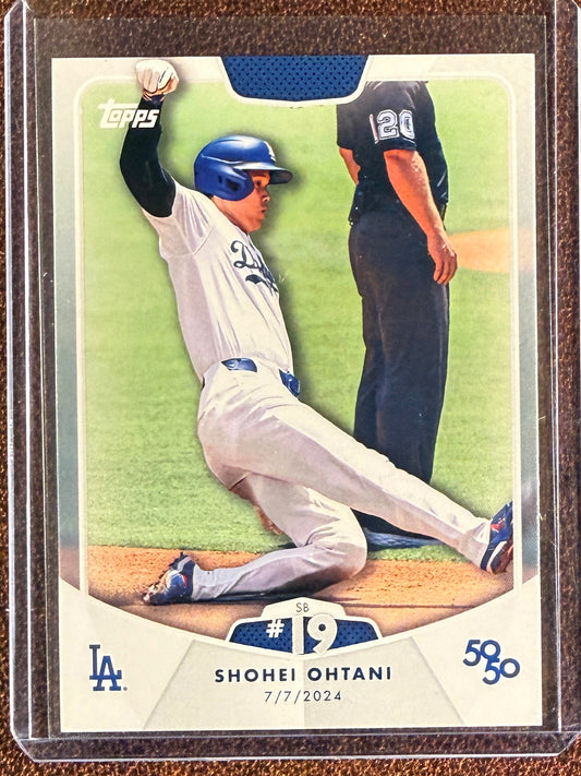 Shohei Ohtani - 2024 Topps 50/50 - SB #19 Base - Dodgers