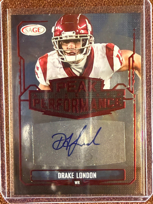 Drake London - 2022 Sage - Peak Performance RED - Falcons